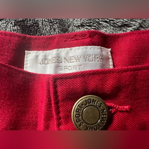 Women's Red, high waisted 5” Shorts - Picture 2 of 12